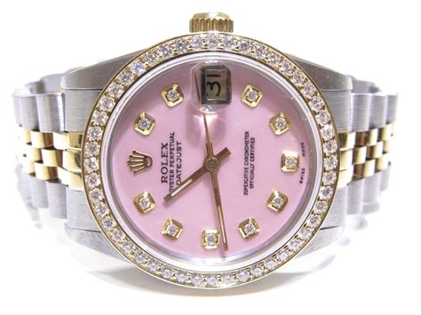 ladies rolex datejust pink face|Rolex Datejust price uk.